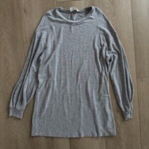 Reformation Sweater Gray Crew Neck Long Sleeve